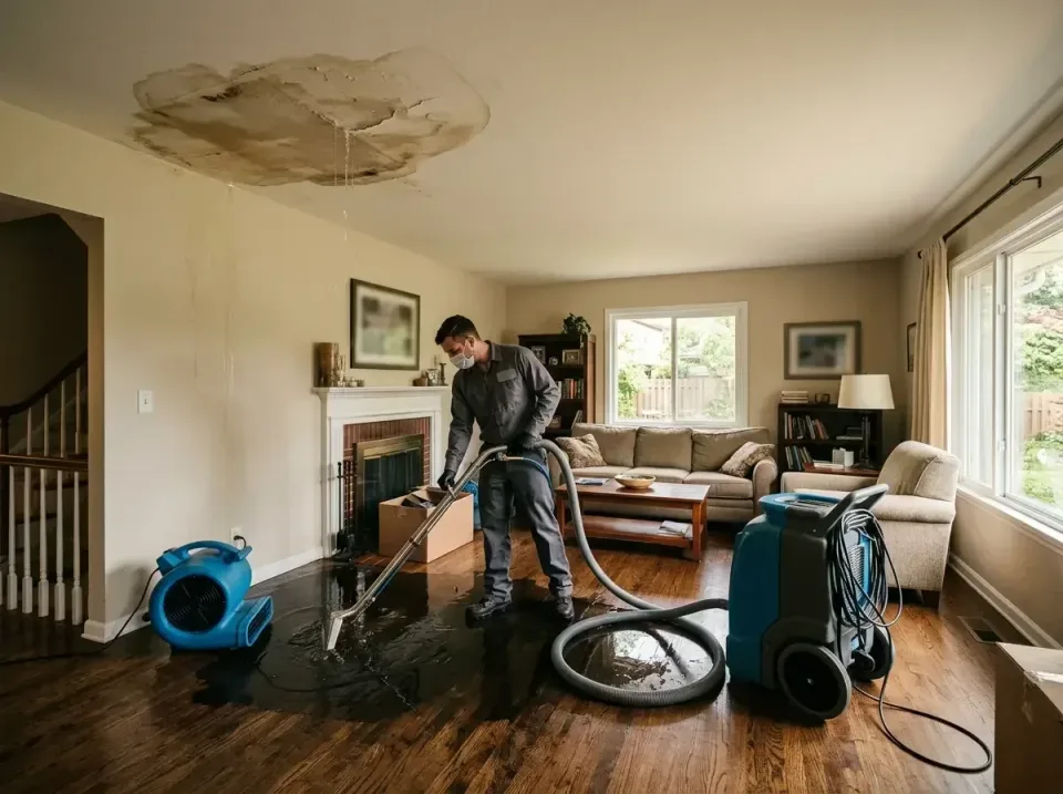 attic-pipe-burst-ceiling-drip-008 — frequently asked questions, Water Damage Restoration & Carpet Care in Whitmore Lake, MI